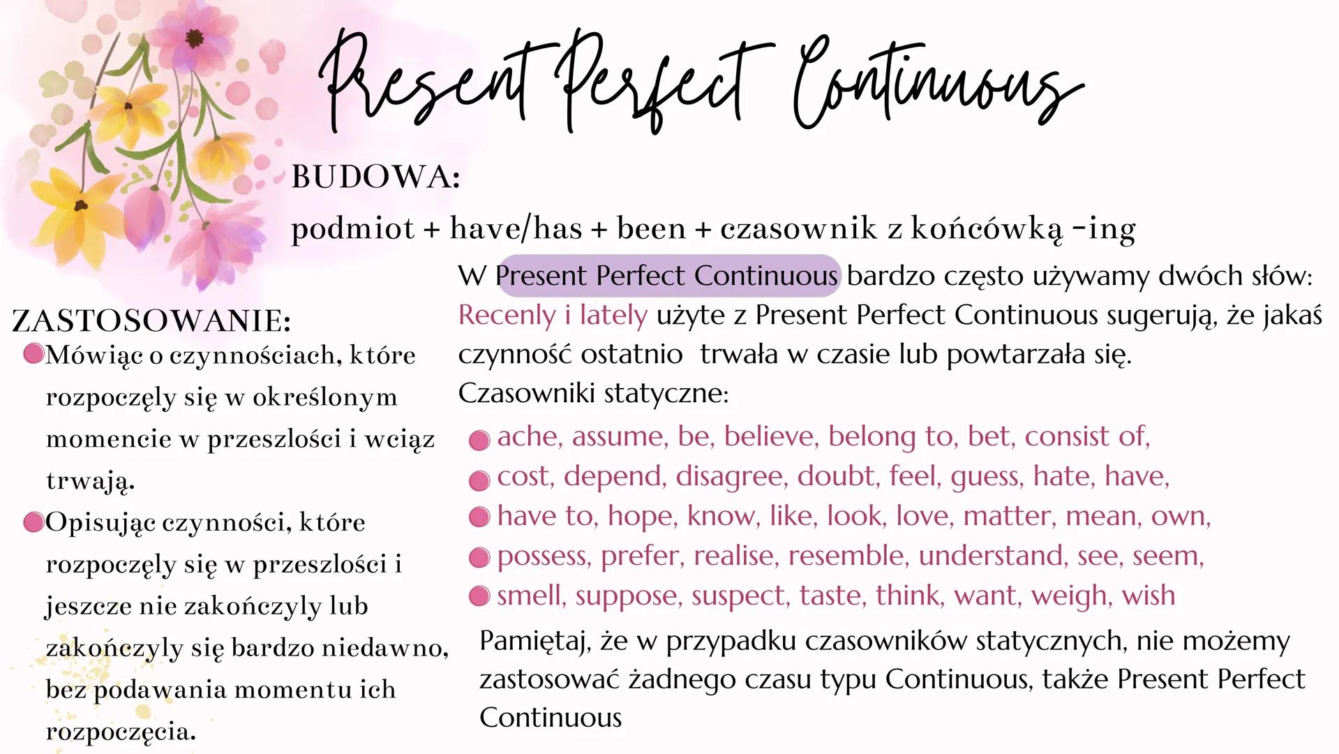 Jezyk Angielski
CZASY TERAŹNIEJSZE Present
simple Present simple
BUDOWA:
podmiot + czasownik w formie podstawowej + s
Czasu present simple u