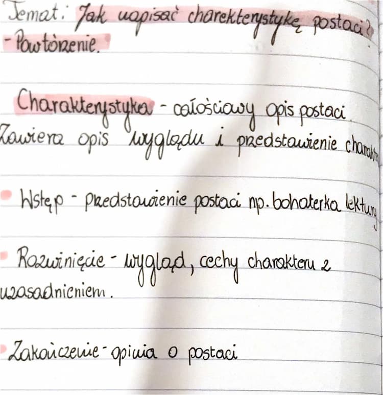 Know jak napisac charakterystykę  thumbnail
