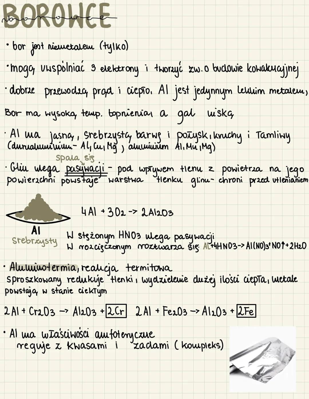# BOROWCE

• bor jest nieructalem (tylko)

•mogą uwspólniać 3 elektrony i tworzyć zw. O budowie kowakucyjnej

• dobrze przewodzą prąd i ciep