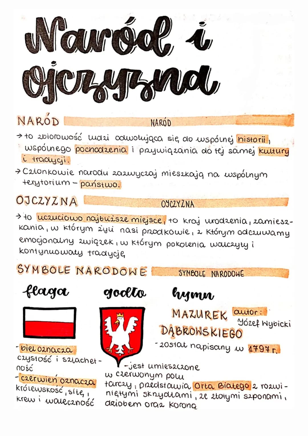 <h2 id="nardiojczyznawosklasa8">Naród i Ojczyzna - WOS Klasa 8</h2>
<h3 id="nardiojczyznawstp">Naród i Ojczyzna - Wstęp</h3>
<p>Naród to zbi