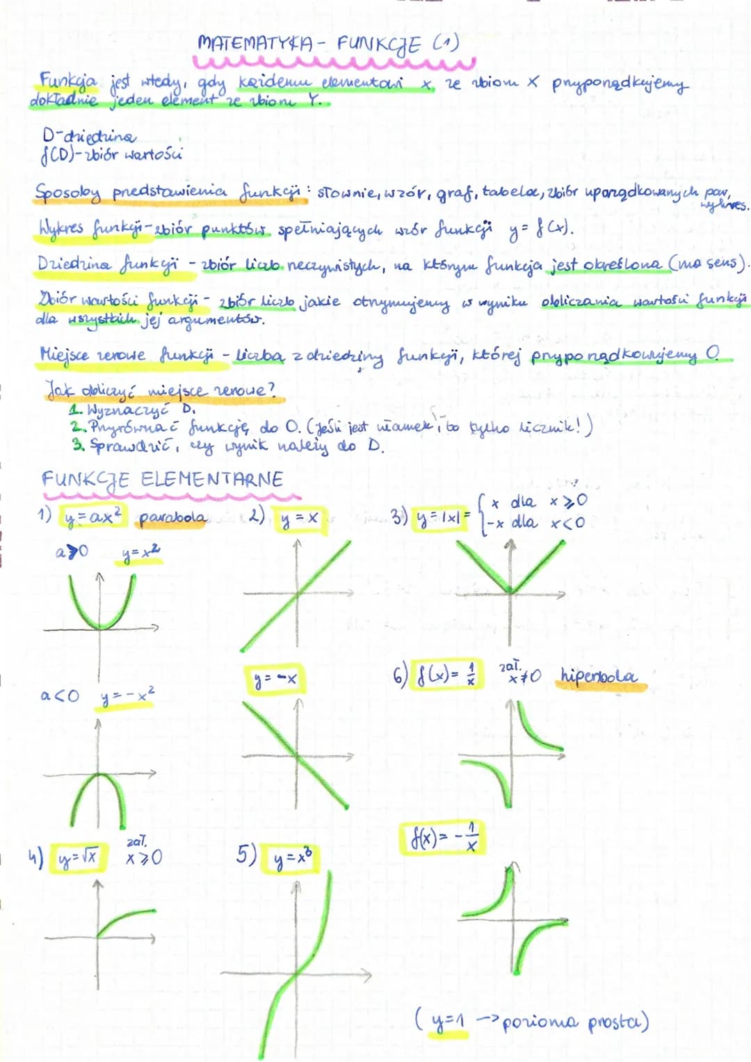 MATEMATYKA- FUNKCJE (^)
Funkcja jest wtedy, gdy każdemu elementari x le biom x pnyponądkujemy
dokładnie jeden element ze biom Y..
D-driedrin
