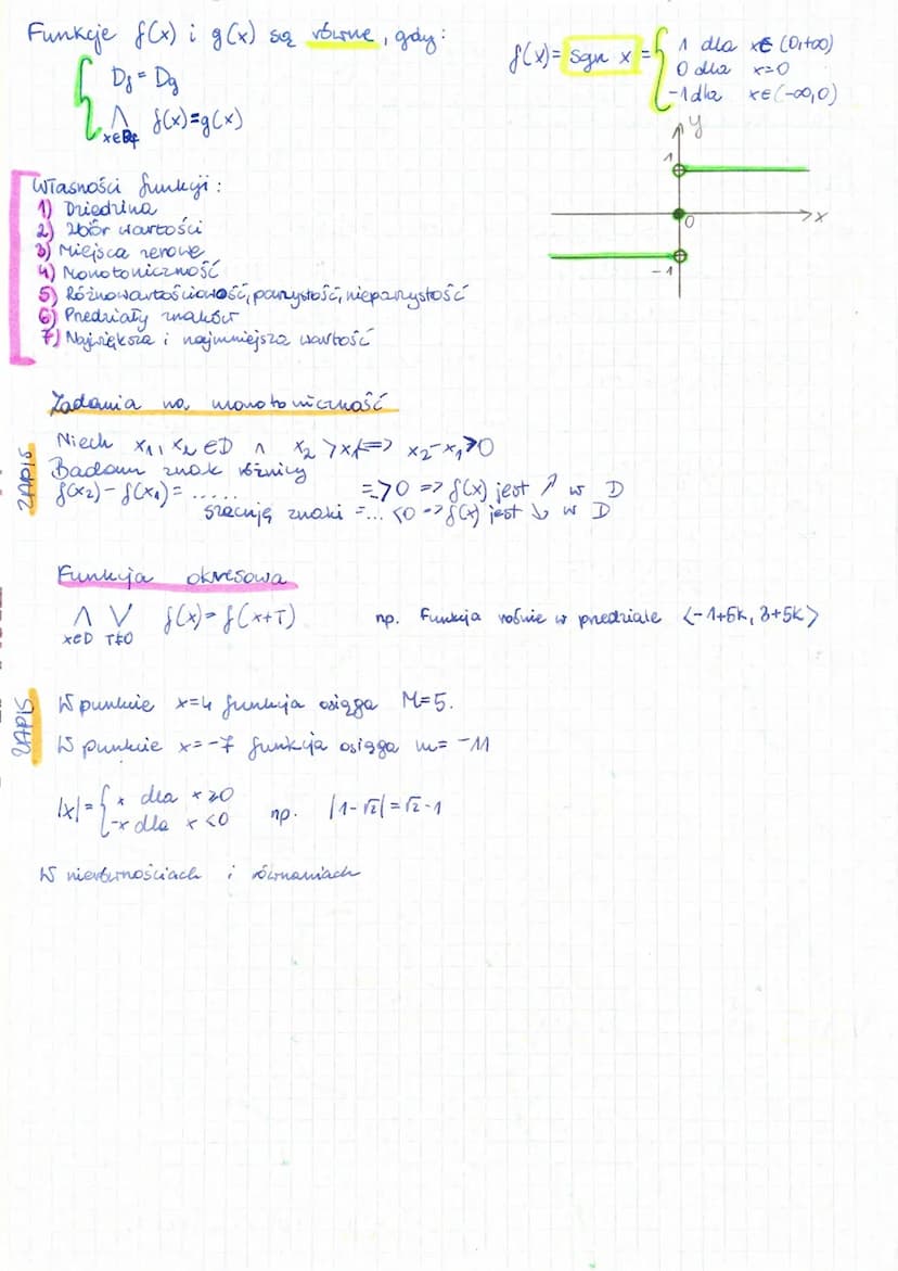 MATEMATYKA- FUNKCJE (^)
Funkcja jest wtedy, gdy każdemu elementari x le biom x pnyponądkujemy
dokładnie jeden element ze biom Y..
D-driedrin