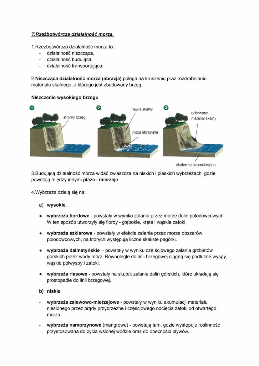 
<p>Procesy zewnętrzne kształtujące powierzchnię Ziemi obejmują wiele różnych czynników, m.in. wietrzenie, działalność rzek, lodowców górski