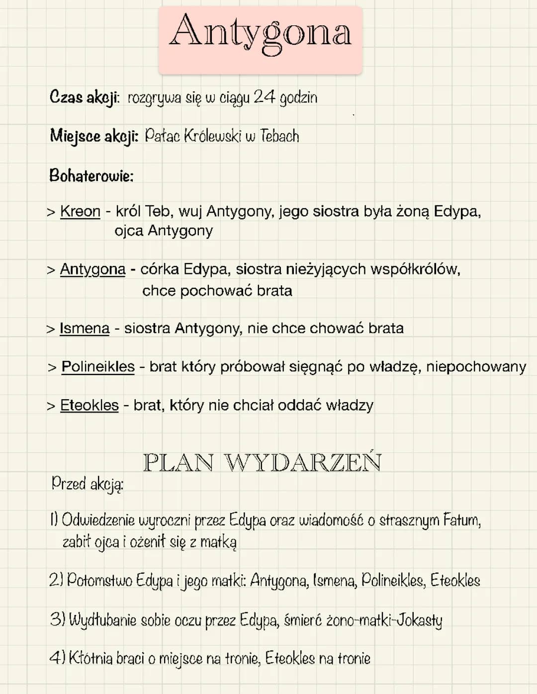 Antygona - Streszczenie i Motywy dla Młodszych Odbiorców
