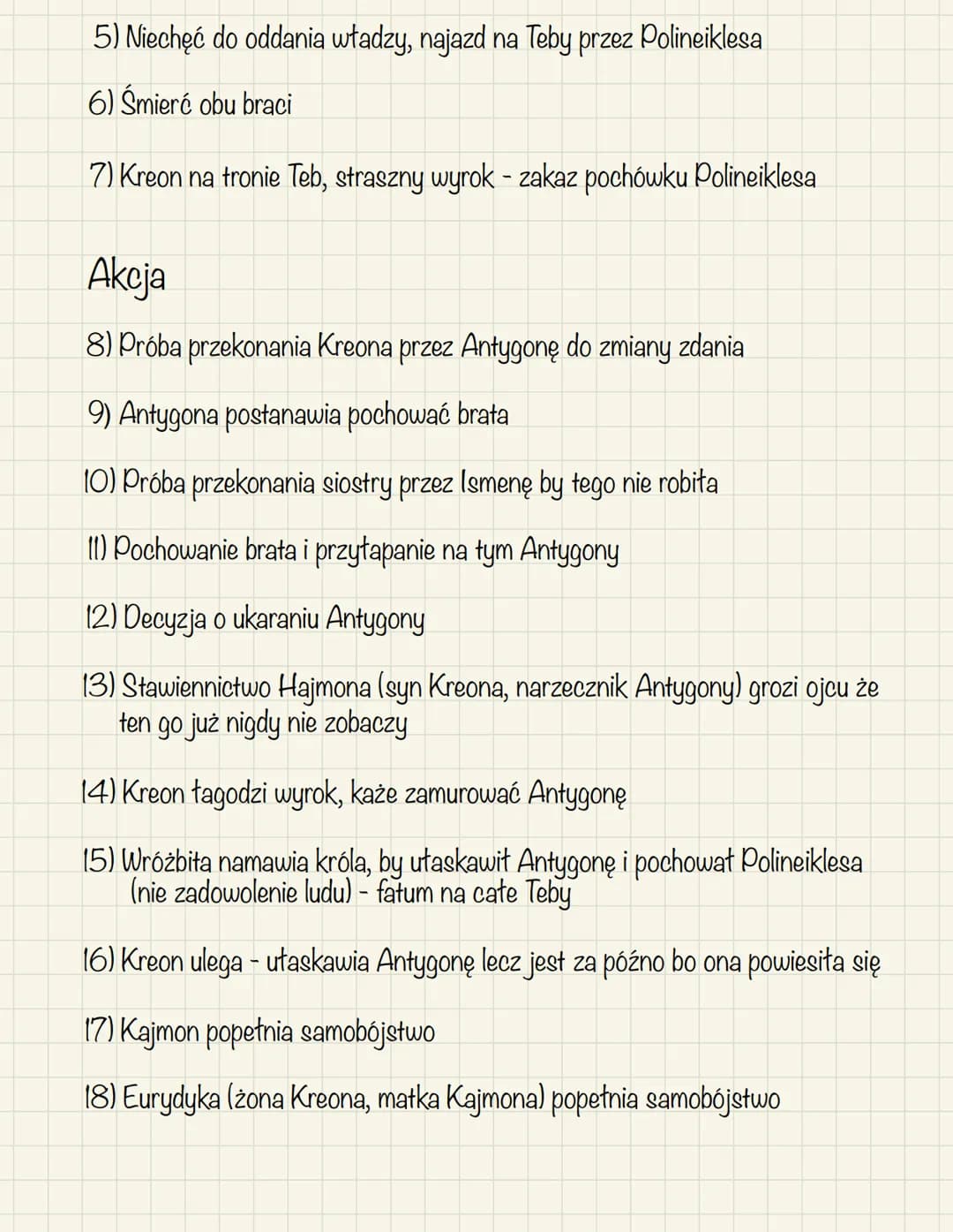 Antygona
Czas akcji: rozgrywa się w ciągu 24 godzin
Miejsce akcji: Pałac Królewski w Tebach
Bohaterowie:
> Kreon - król Teb, wuj Antygony, j