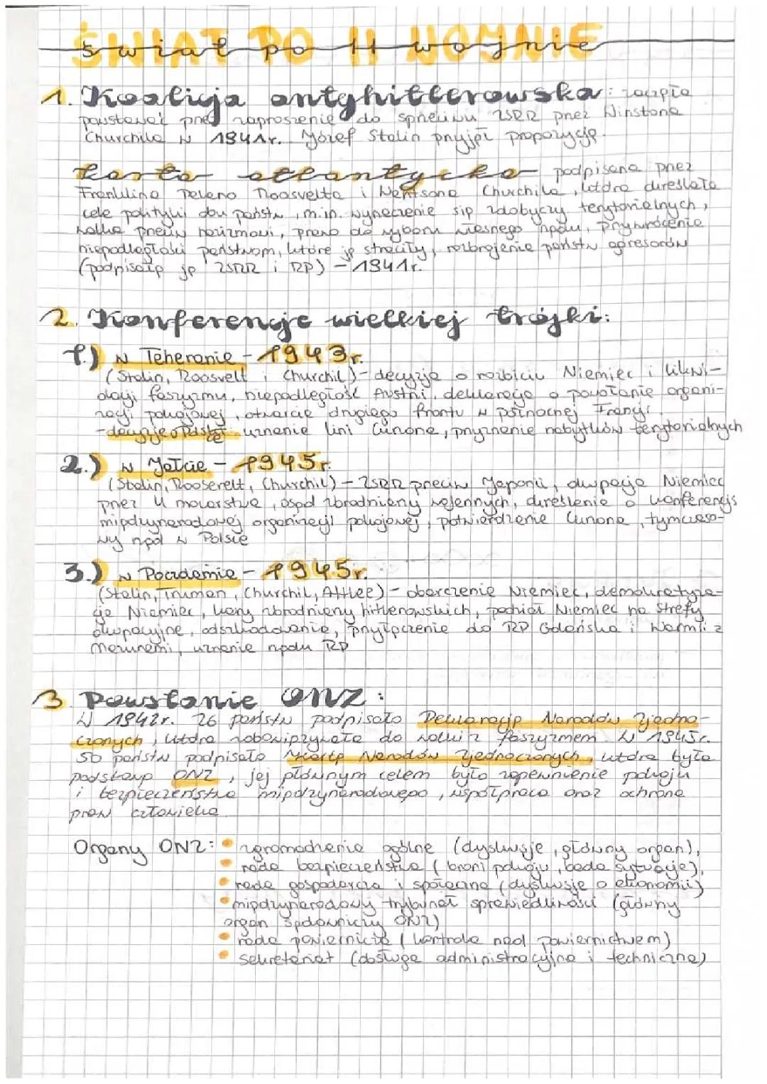 Świat po Drugiej Wojnie Światowej: Kluczowe Wydarzenia i Organizacje