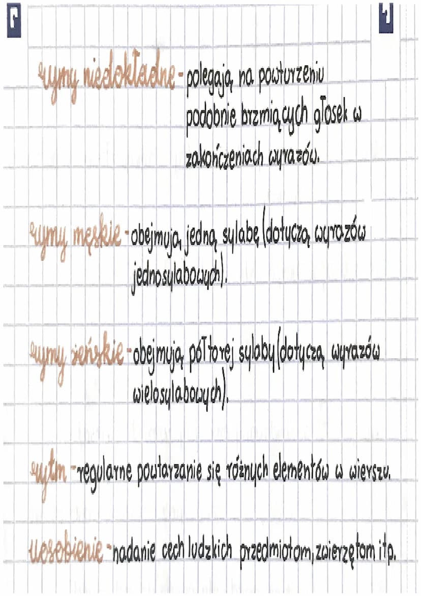 Polski
anafora - celowe powtórzenie tego samego słowa na początku
zdania.
apostrofa-bezpośredni zwrot do adresata.
epitet - przymiotnik okre