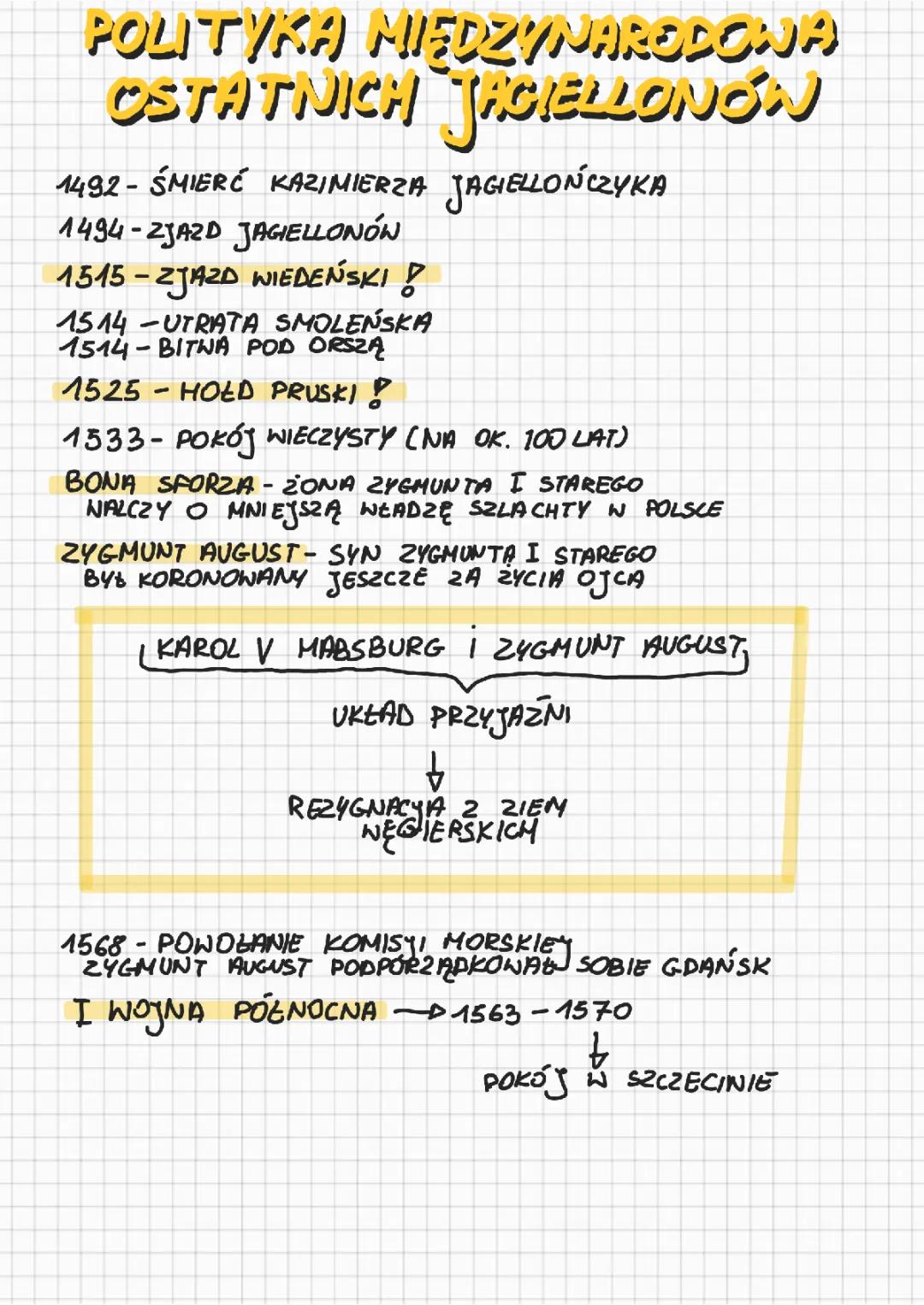 Polityka Międzynarodowa Jagiellonów w Późnym Okresie Ich Panowania