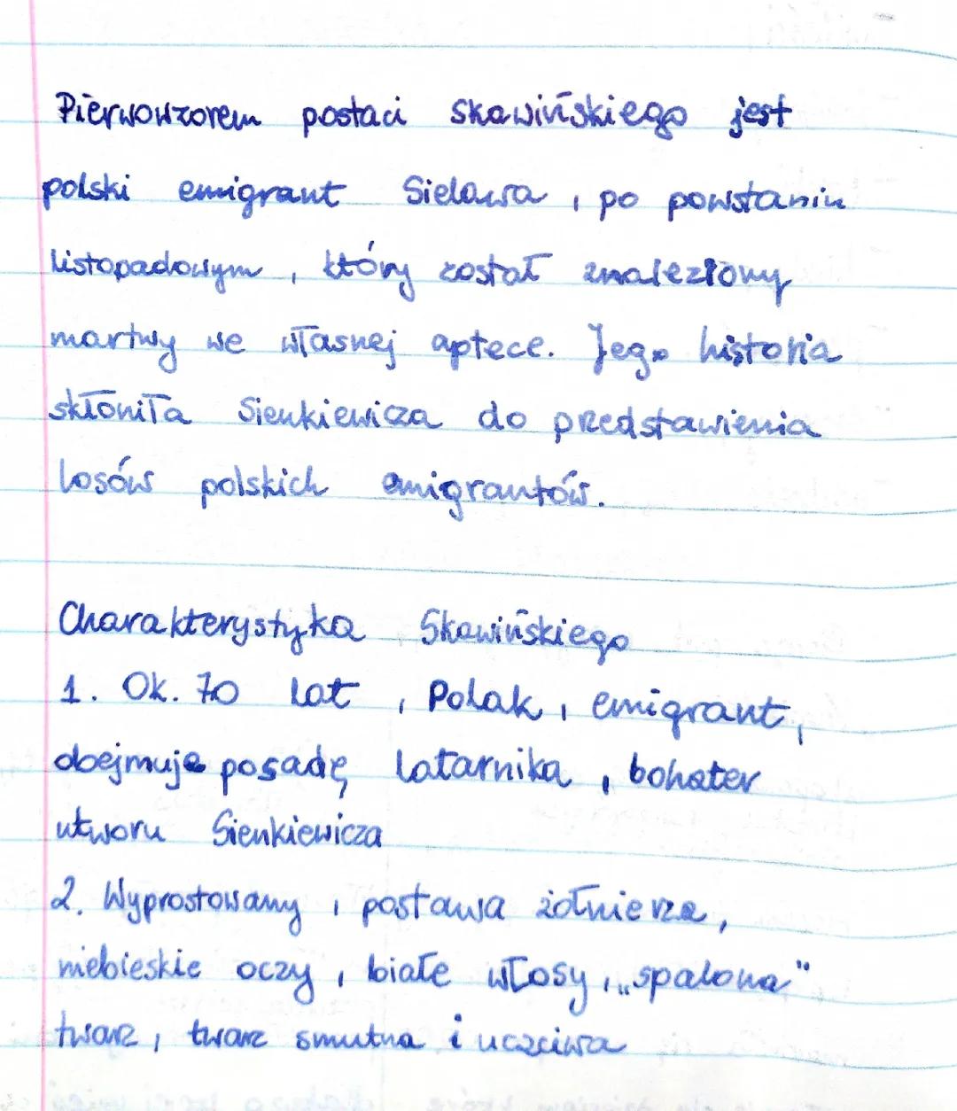 Charakterystyka Skawińskiego z Latarnika - Wygląd, Cechy i Życiorys