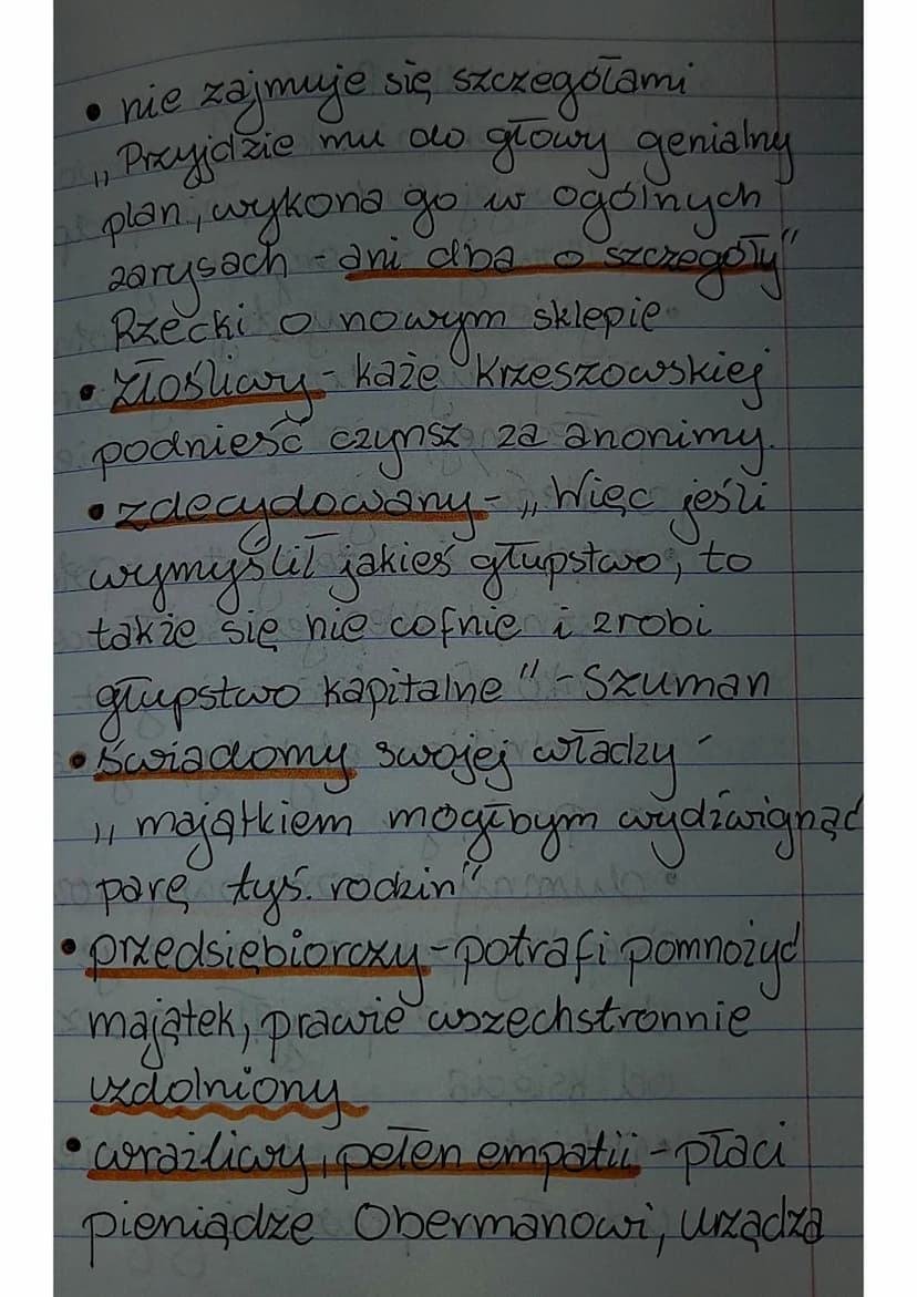 Człowiek szerokiej duszy"
Julian Ochocki
Jombatwegho w
950 Touring
Charakterystyks
•ma dobre sercet vetwe
- pomaga Wysockiemu, Mariannie
(ve