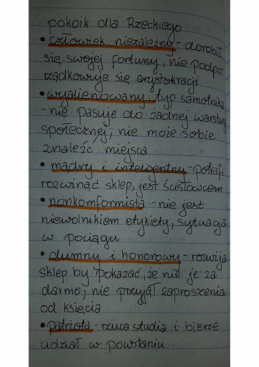 Człowiek szerokiej duszy"
Julian Ochocki
Jombatwegho w
950 Touring
Charakterystyks
•ma dobre sercet vetwe
- pomaga Wysockiemu, Mariannie
(ve