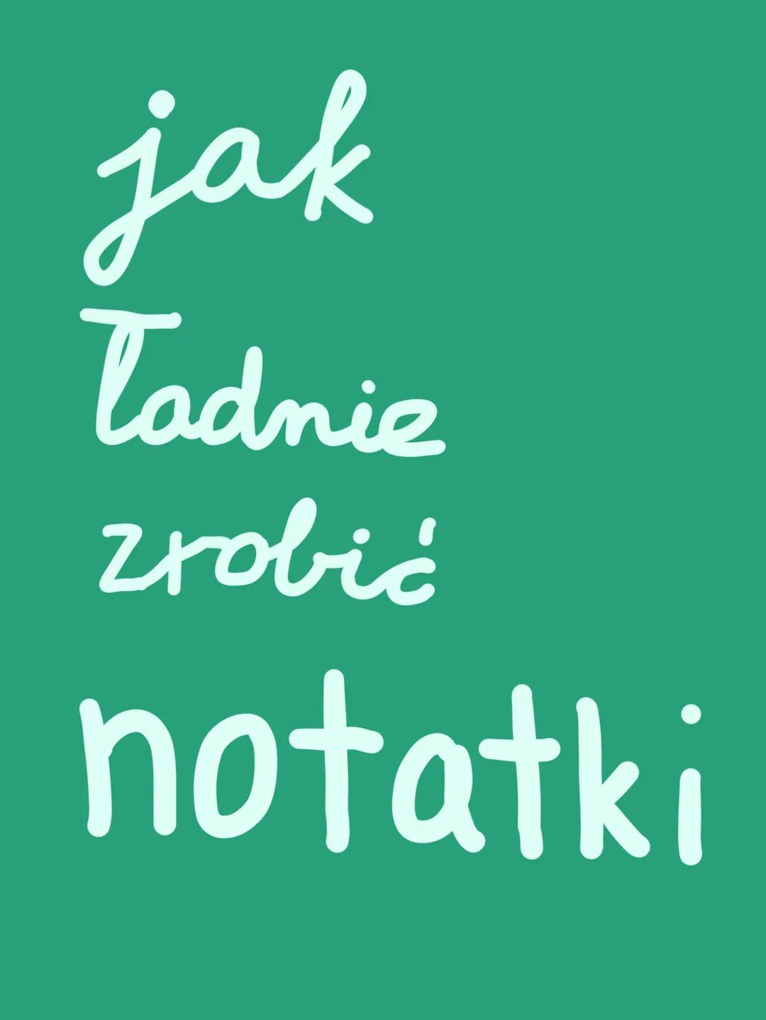 Jak robić ŁADNE notatki? Pomysły na estetyczne notatki na Pinterest i wieszaku!