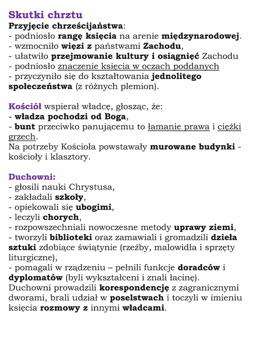 Mieszko I i początki
Polski
Od państwa Polan do Polski
Plemieniem Polan rządzili książęta z dynastii Piastów.
Najpierw Piastowie rządzili w 