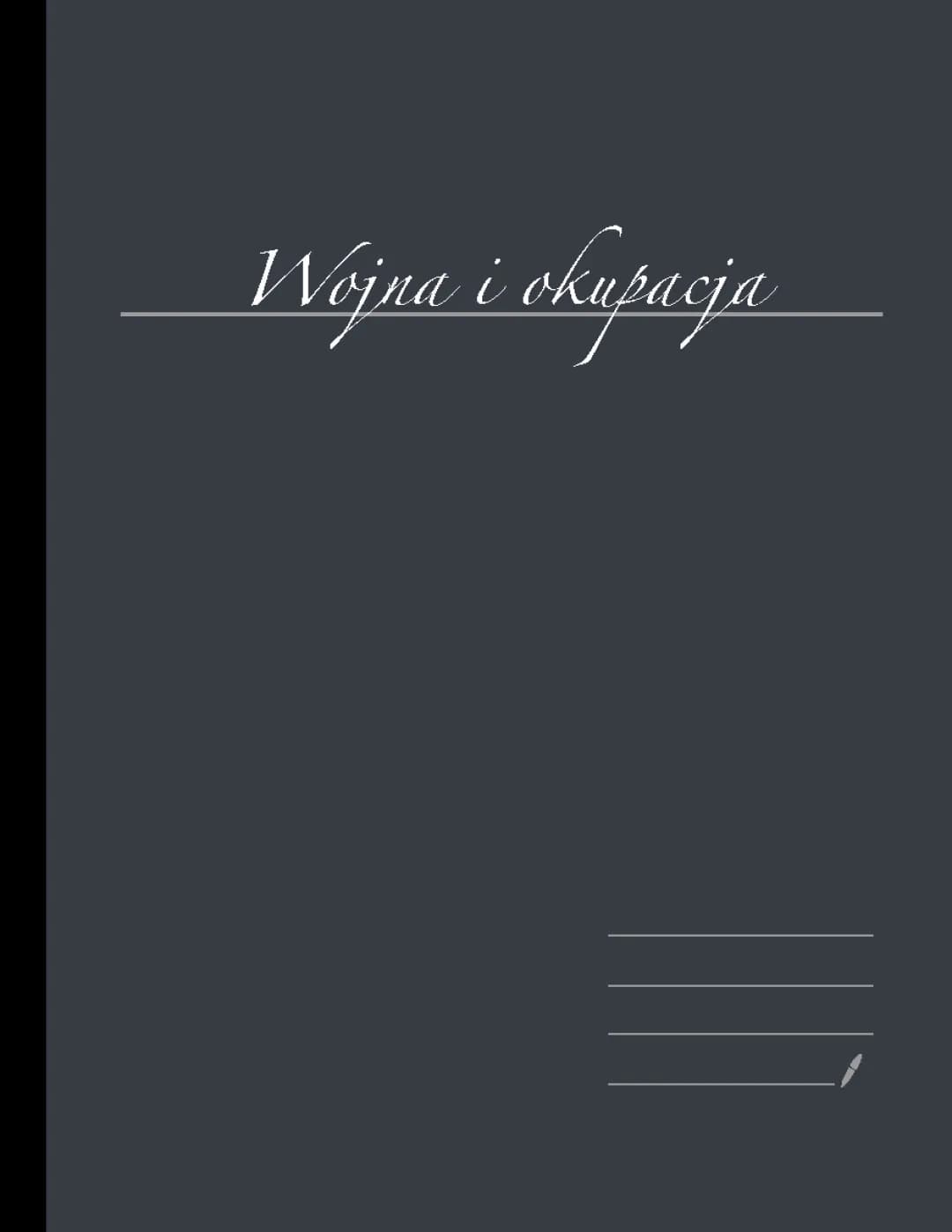 Literatura wojny i okupacji – Notatki, Przykłady i Lektury