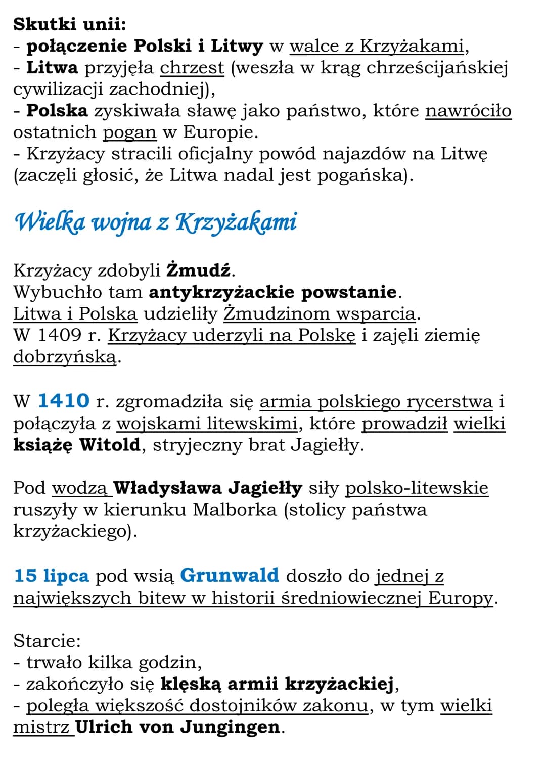 Polska w unii z Węgrami i
Litwą
Kazimierz Wielki był ostatnim królem Polski z dynastii
Piastów.
Zmarł w 1370 r. Nie miał męskiego potomka.
U