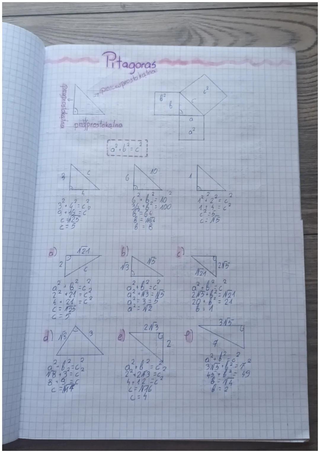 # Pitagoras

→Przeciwprosto katna

praprostokalna

82

6
a

02

2
Pryprostokątna

340

9+16C

C125

と5

3

C

10

6

4

22 2

ه

$6^2+b^2=10