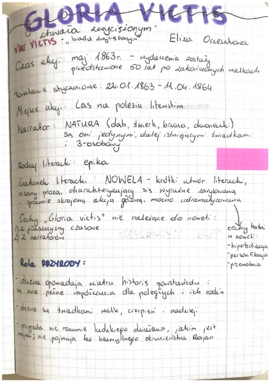 GLORIA VICTIS
chwała zwyciszonym"
biadu zwyciszonym"
41
VAE VICTIS
Czas akcji maj 1863r.
Eliza Orzesahowa
wydarzenia zostały
przedstawione 5