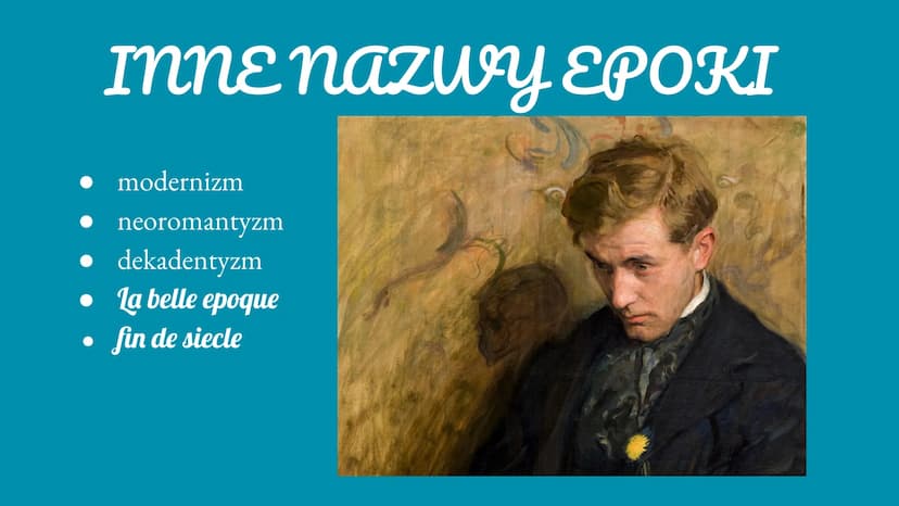 Młoda Polska nazwa
NAZWA EPOKI
Nazwa została zaczerpnięta
od ukazującego się w 1898 r.
w krakowskim „Życiu”cyklu
artykułów Artura
Górskiego 