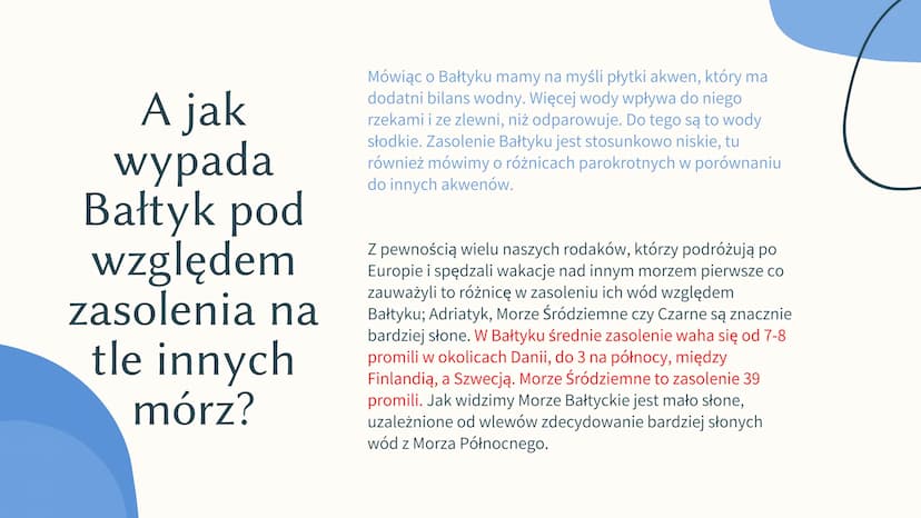 MORZE BATYCKIE
POLINA BUKSHYNA 7-A Chararterystyka
Bałtyki
Bałtyk zwany jest śródlądowym morzem
północnej Europy, ponieważ ze wszystkich str