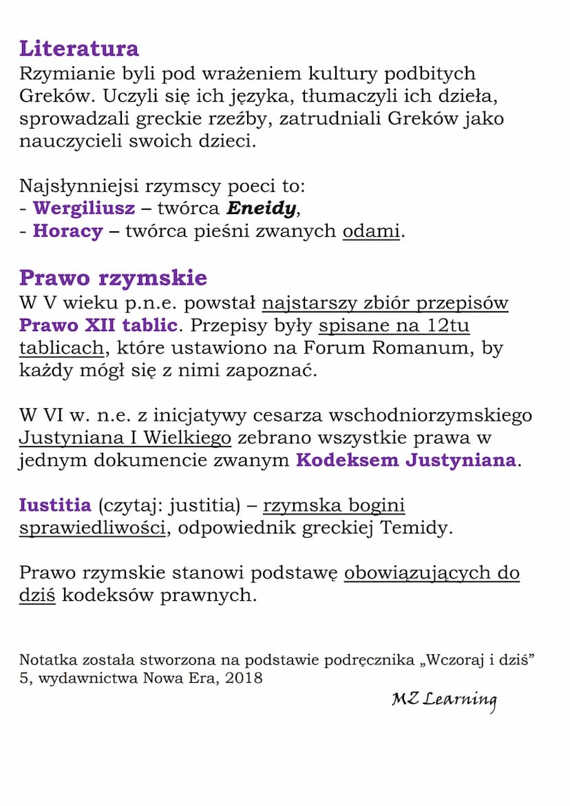 Dokonania starożytnych
Rzymian
Budownictwo / architektura
Rzymianie stosowali w budownictwie łuk i kopułę.
Używali cementu i betonu.
Budowal