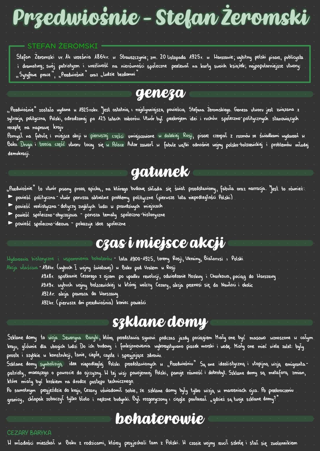 Przedwiośnie - opracowanie i streszczenie dla dzieci