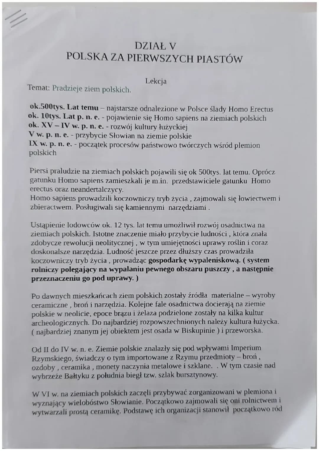 Polska za czasów pierwszych piastow 
