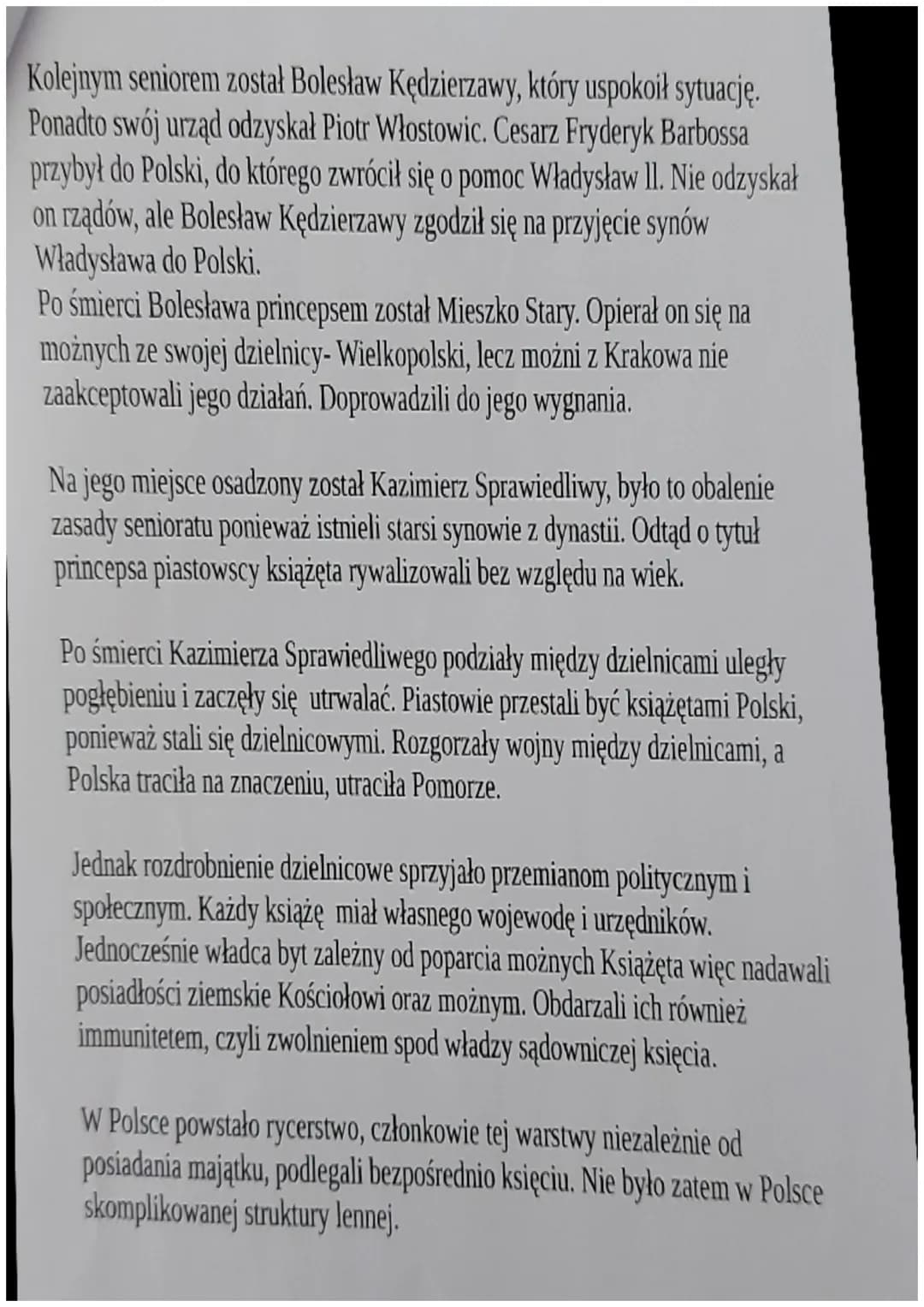 DZIAŁ V
POLSKA ZA PIERWSZYCH PIASTÓW
Lekcja
Temat: Pradzieje ziem polskich.
ok.500tys. Lat temu - najstarsze odnalezione w Polsce ślady Homo