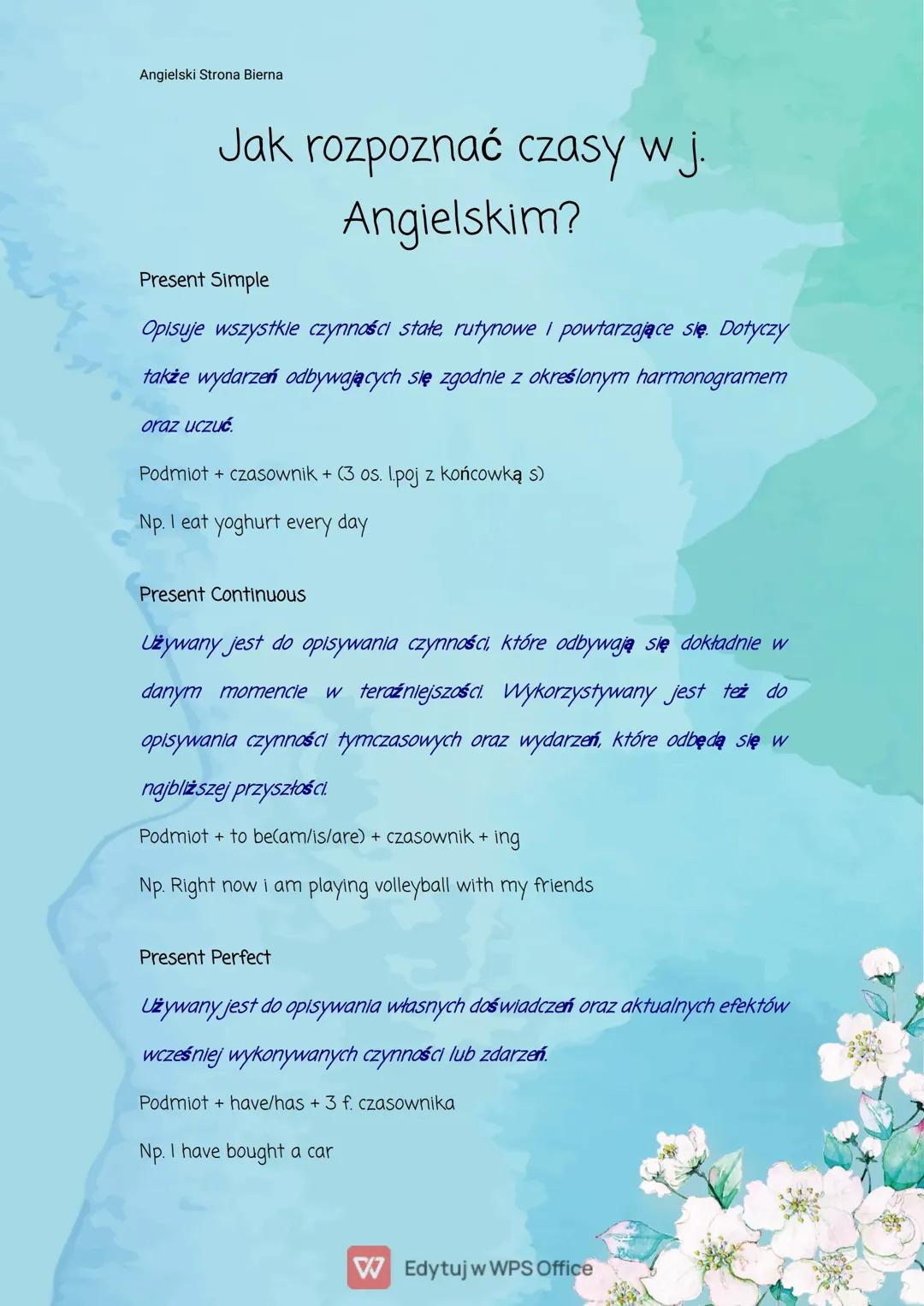 Jak Zrozumieć Stronę Bierną w Angielskim i Rozróżniać Czasy