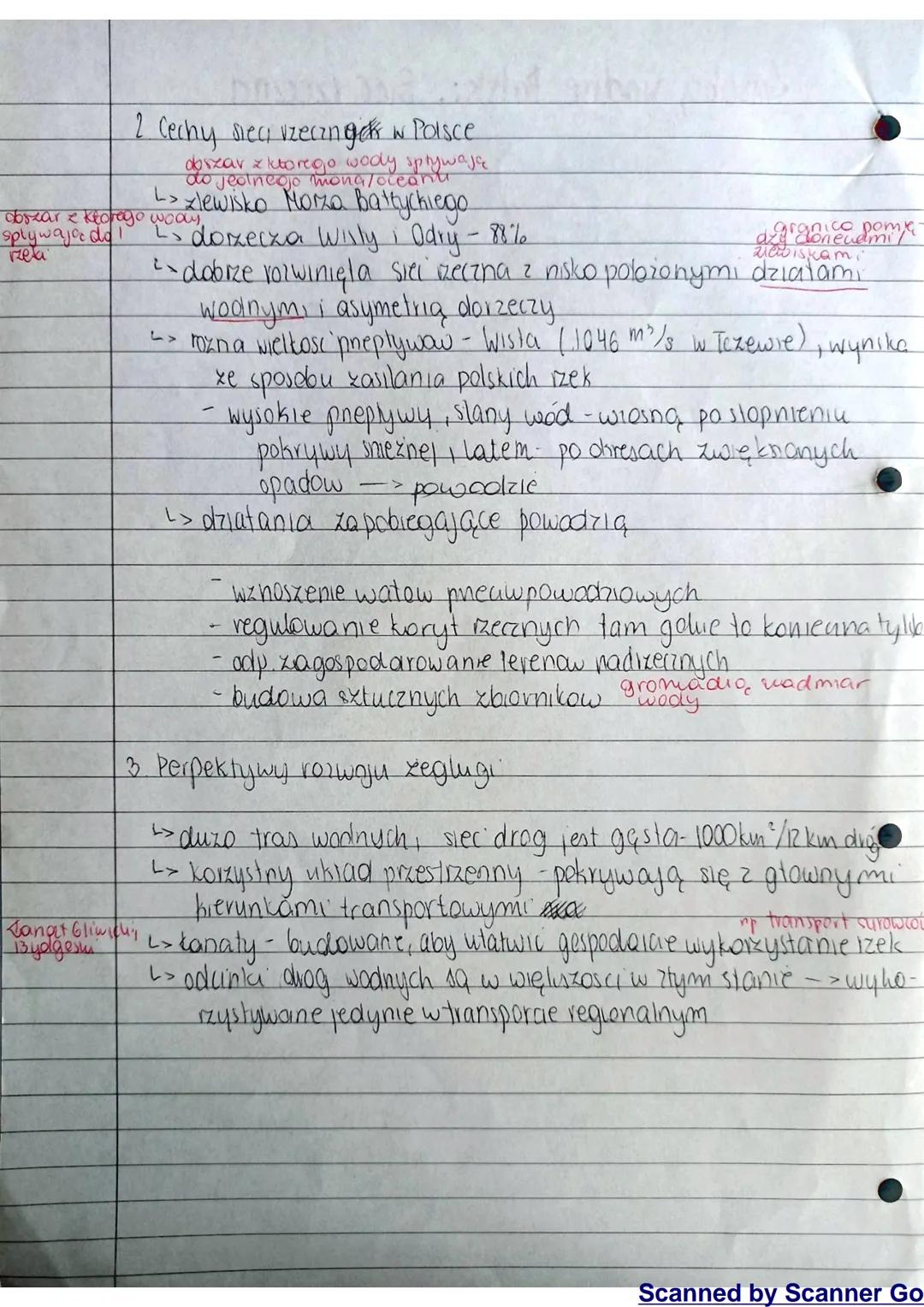 Zasoby wodne Polski. Sieć rzeczna
1. Zasoby wodne Polski
L>
-doptywy wod &
zagranicy (3%)
n
Bilan's wodny Polski.
ли
przychod 192 km²
rozcho