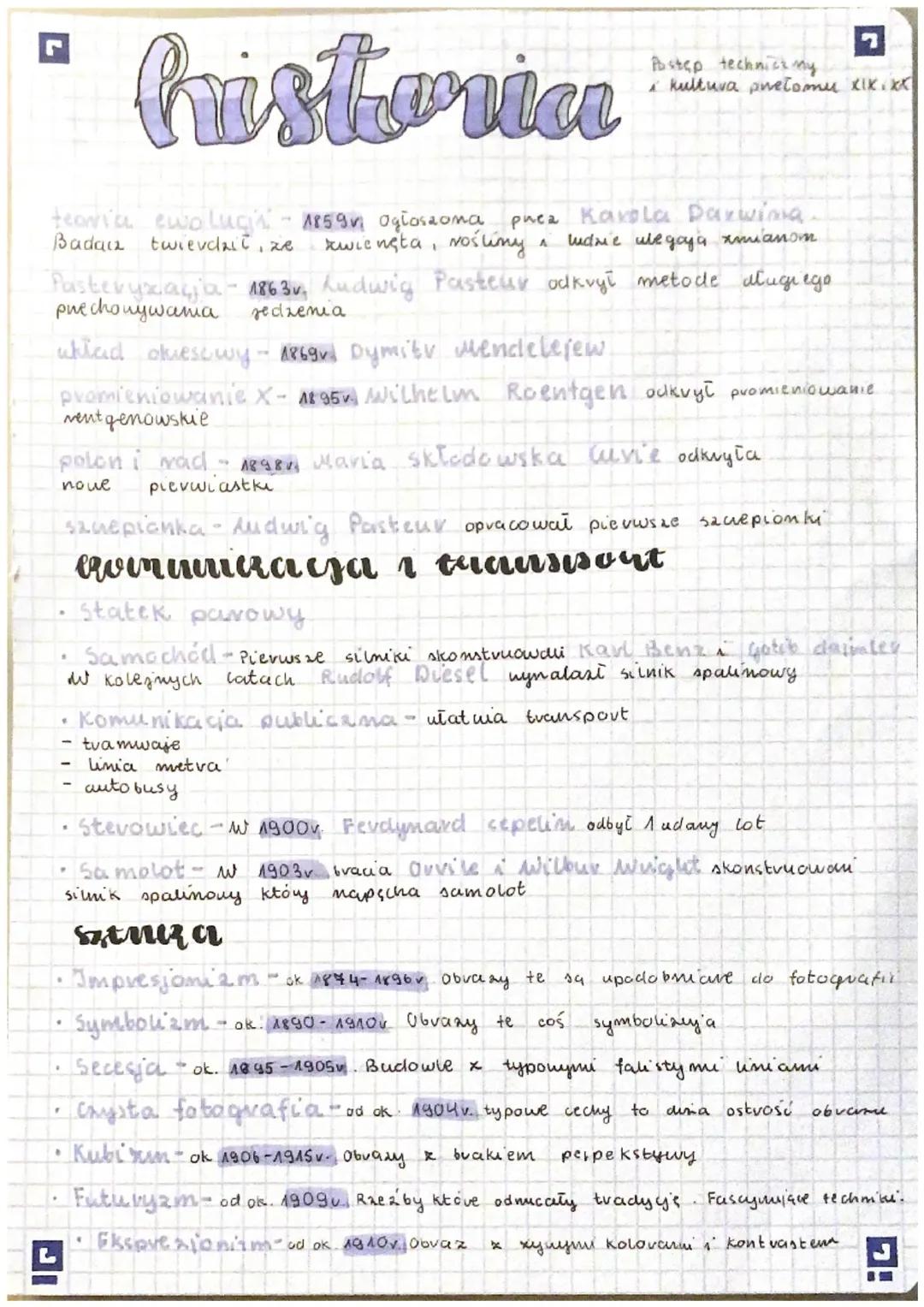 Postęp techniczny i kultura przełomu w XIX i XX wieku