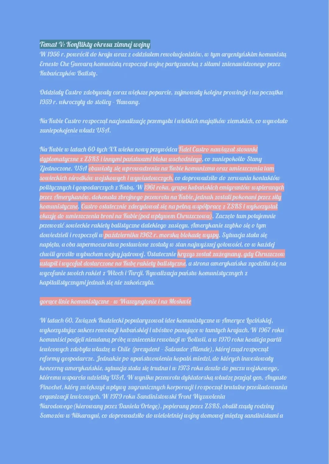 "Konflikt okresu zimnej wojny" książka "Poznać przeszłość 4"