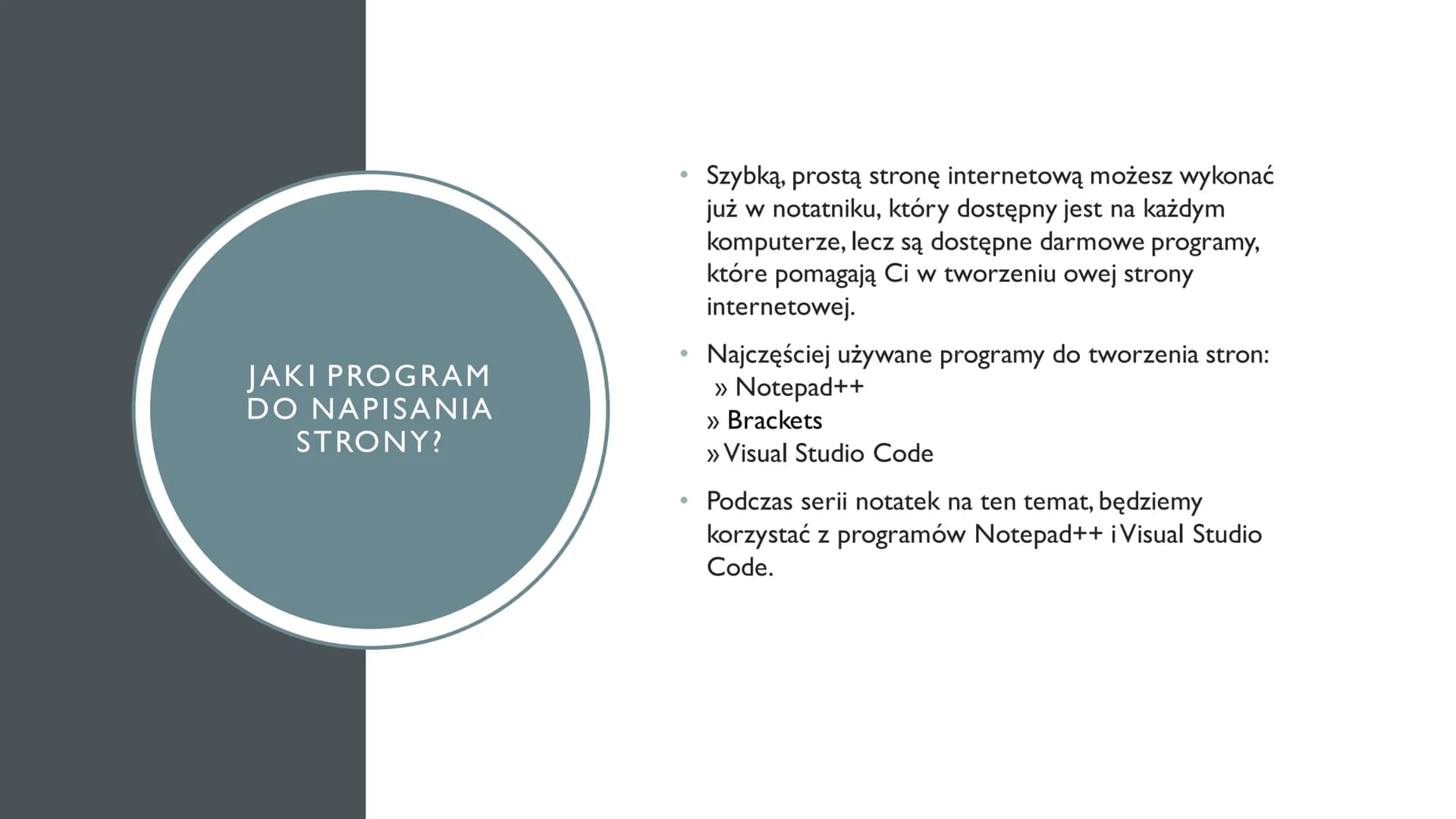 TWORZENIE STRONY
INTERNETOWEJ
Podstawowe infromacje na temat HTML
@szyszusiowe_notatki CZEGO
DOWIESZ SIĘ W
TEJ NOTATCE?
1. Czym jest język H
