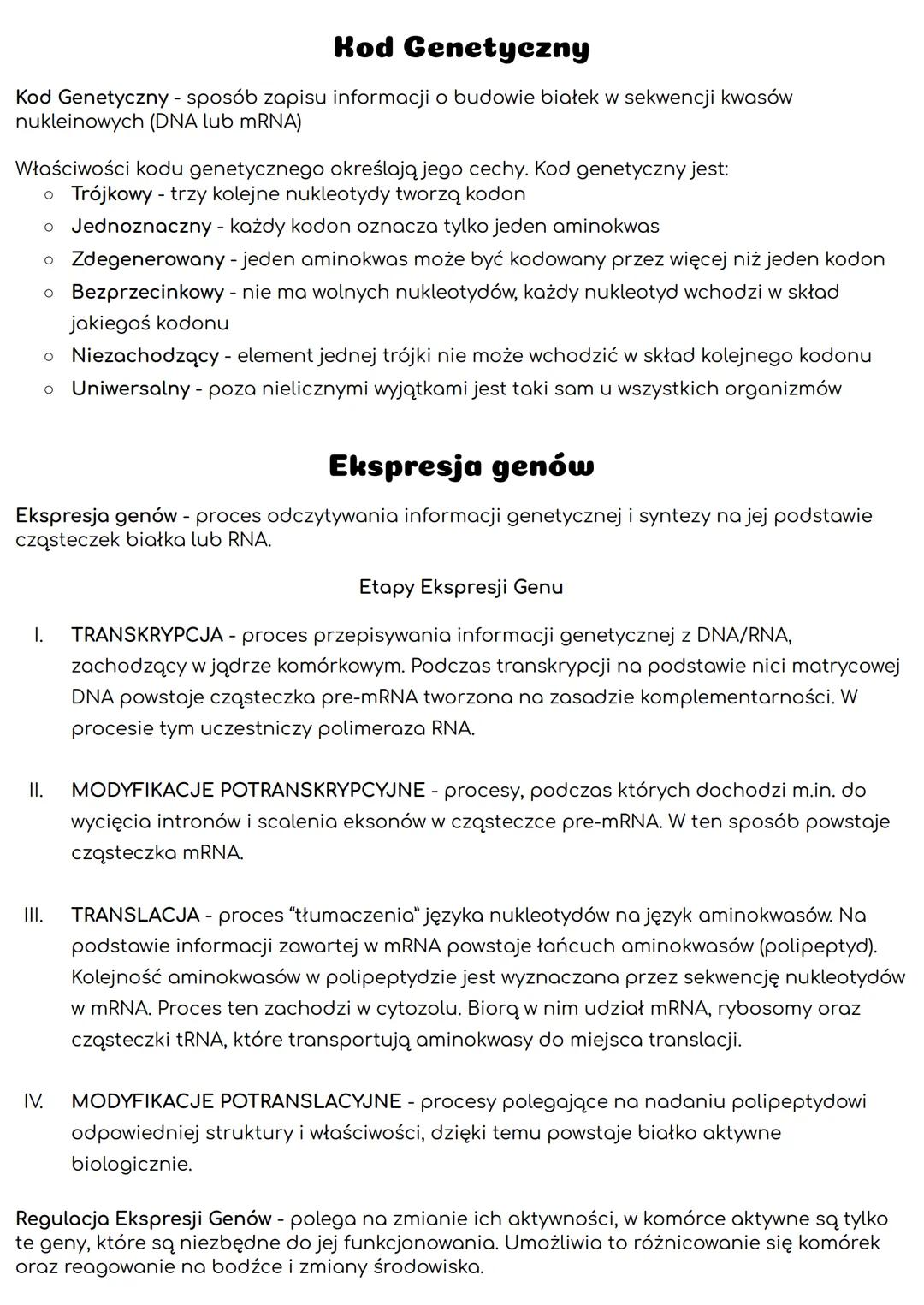Gen i Genom. Budowa i rola kwasów nukleinowych
DNA i RNA - kwasy nukleinowe zbudowane z nukleotydów połączonych wiązaniami
fosfodiestrowymi.