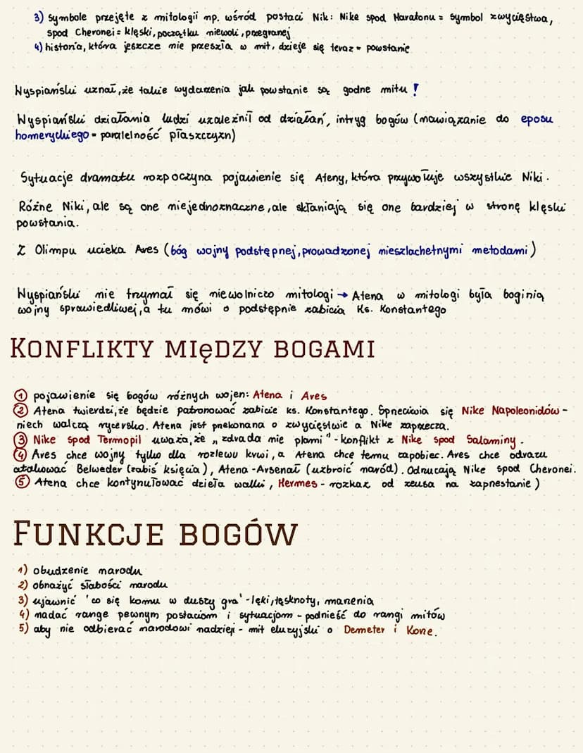 ŚWIAT PRZEDSTAWIONY
Cras akcji okres przed i w trakcie powstania listopadowego 1830r
Miejsce akcji Warszawa (Belweder, amfiteatr, Tazienki k