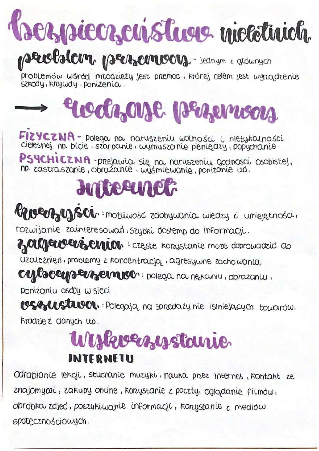 # bezpieczeństwo nieletnich

# prostem prъстmoy - jednym z głównych
problemów wśród młodzieży jest premoc, której celem jest wynądzenie
Szko