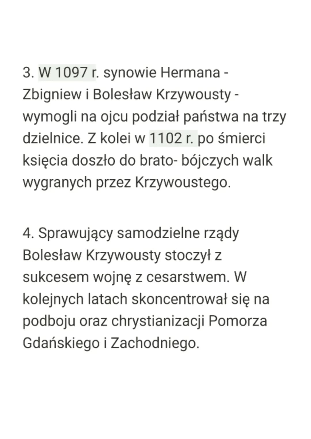 Od Bolesława Śmiałego do Bolesława
Krzywoustego
1. W latach 1058-1079 polskim władcą
był Bolesław Śmiały, zwany też
Szczodrym. Książę prowad
