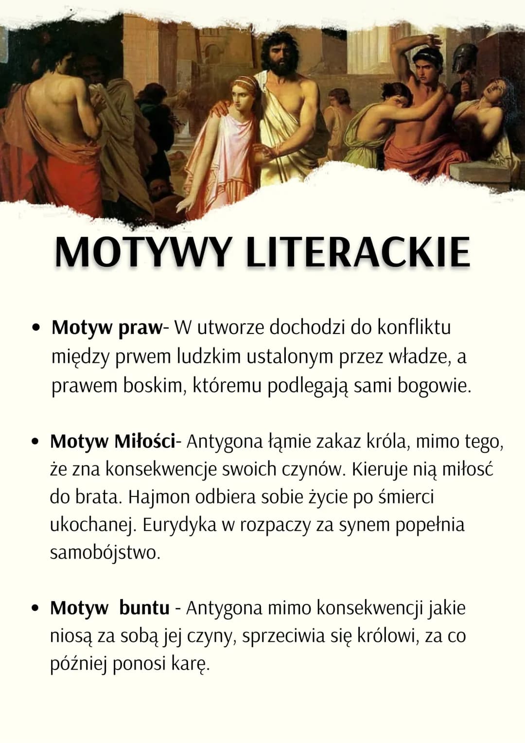 Antygona Streszczenie i Motywy - Krótkie Opisy i Charakterystyki