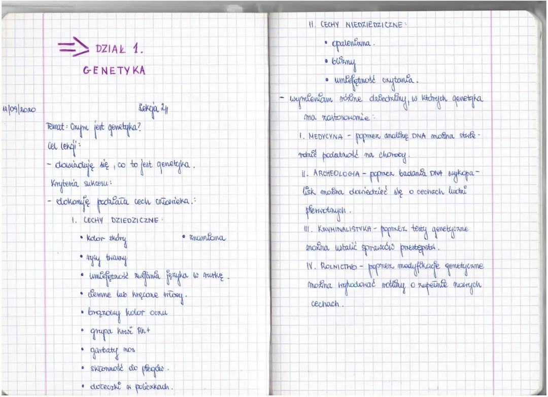 Podstawy Genetyki dla Uczniów Klas Ósmych