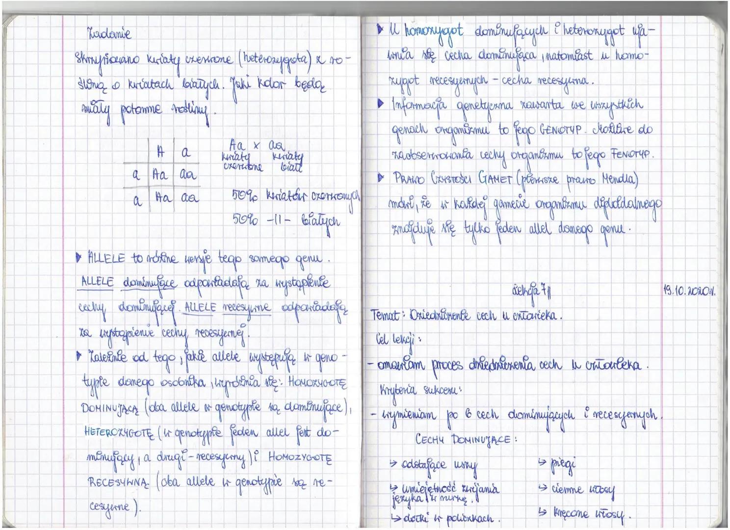 DZIAŁ 1.
GENETYKΑ
14/09/2020
Lekcja 211
Temat: Czym jest genetyka?
Cel lekcji:
- dowiaduję się, co to jest genetyka.
Kryteria sukcesu:
- dok