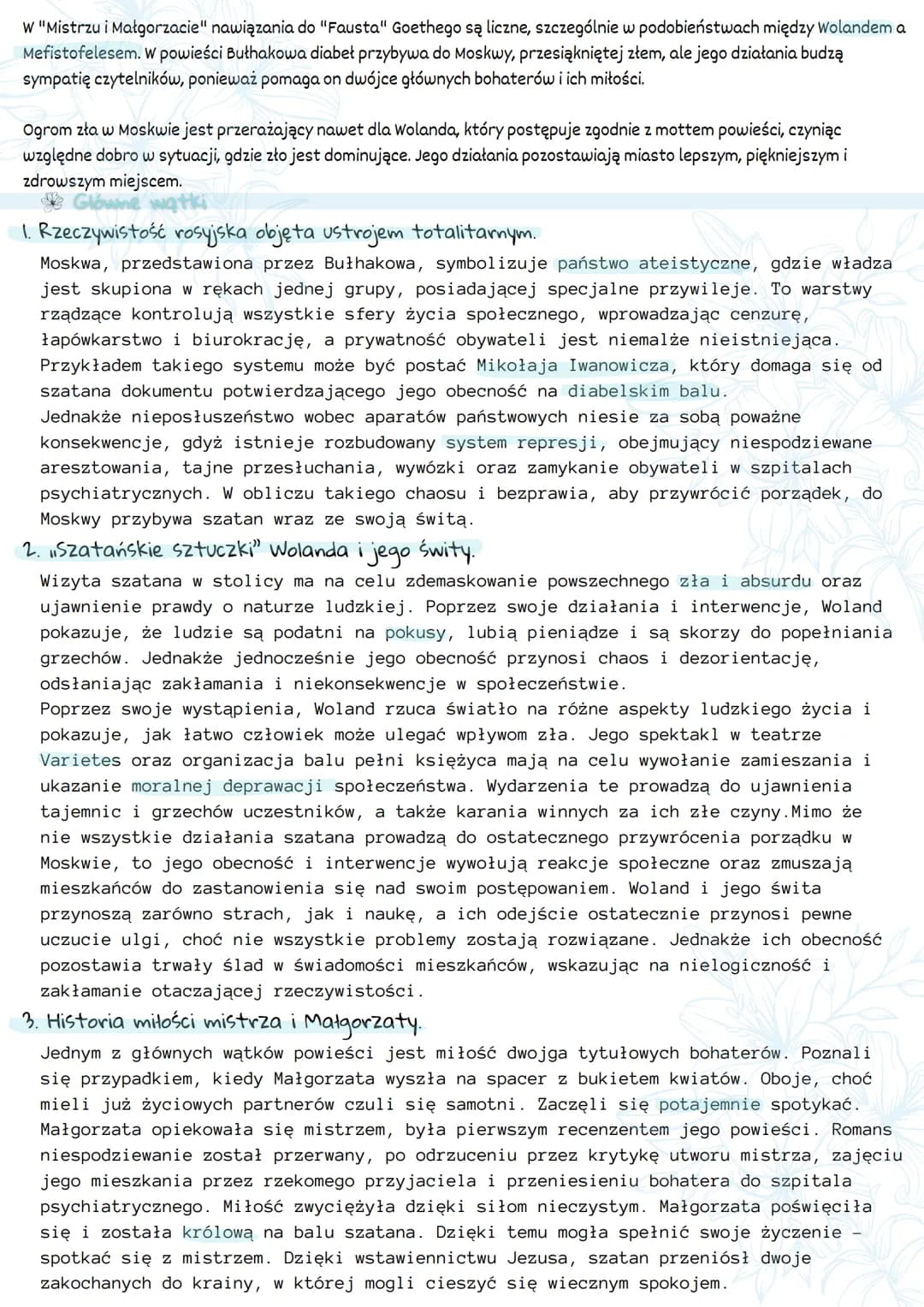 "Mistrz i Małgorzata" Michał Afanasjew Bułhakow
Geneza i kontekst literacki
W liście do jednego z przyjaciół Bułhakow napisał, że o ile do n