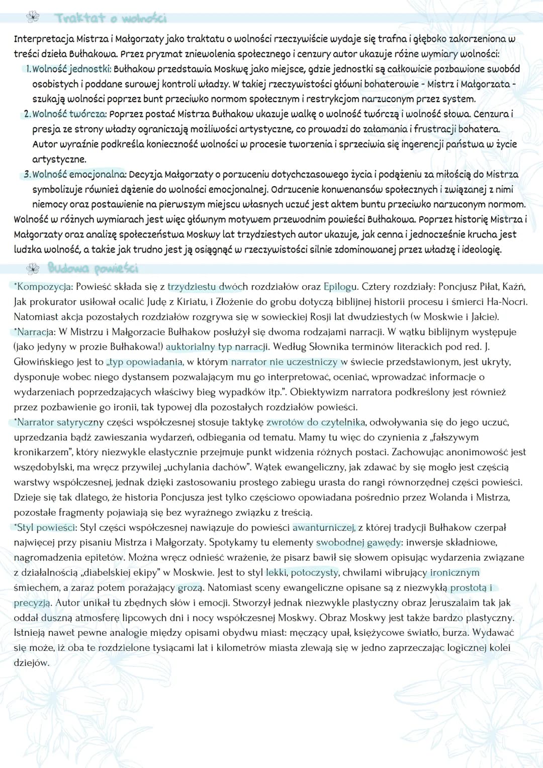 "Mistrz i Małgorzata" Michał Afanasjew Bułhakow
Geneza i kontekst literacki
W liście do jednego z przyjaciół Bułhakow napisał, że o ile do n
