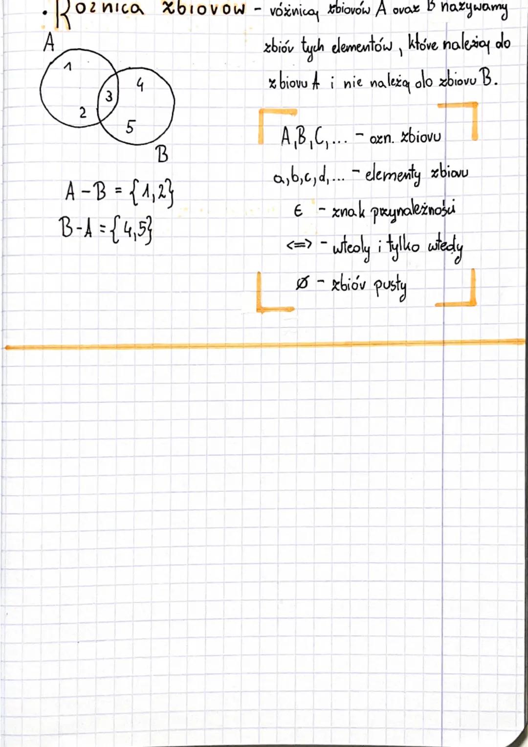 Matematyka 02.09

Temat: Zbiór. Działania na zbiorach.

Zbiór - w matematyce jest to pojęcie pierwotne,
zyli takie, którego się nie definiuj