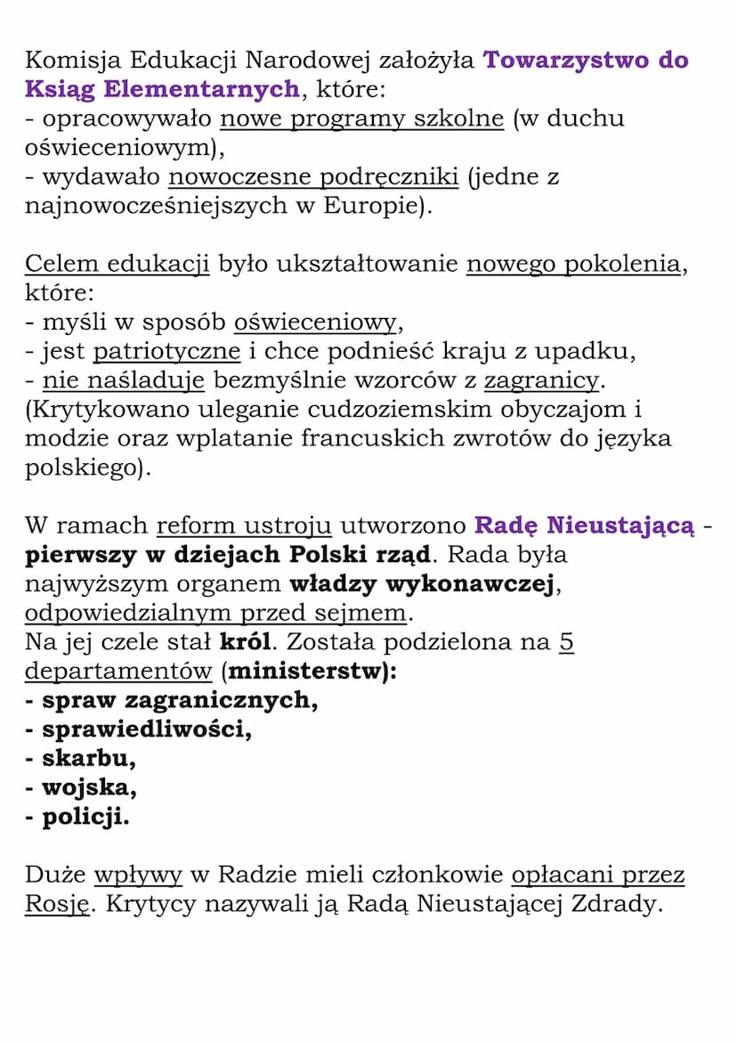 Reformy stanisławowskie
Próby reform i odrodzenie kulturalne
Rozbiór (1772 r.) wstrząsnął opinią publiczną w
Rzeczypospolitej.
Państwo polsk