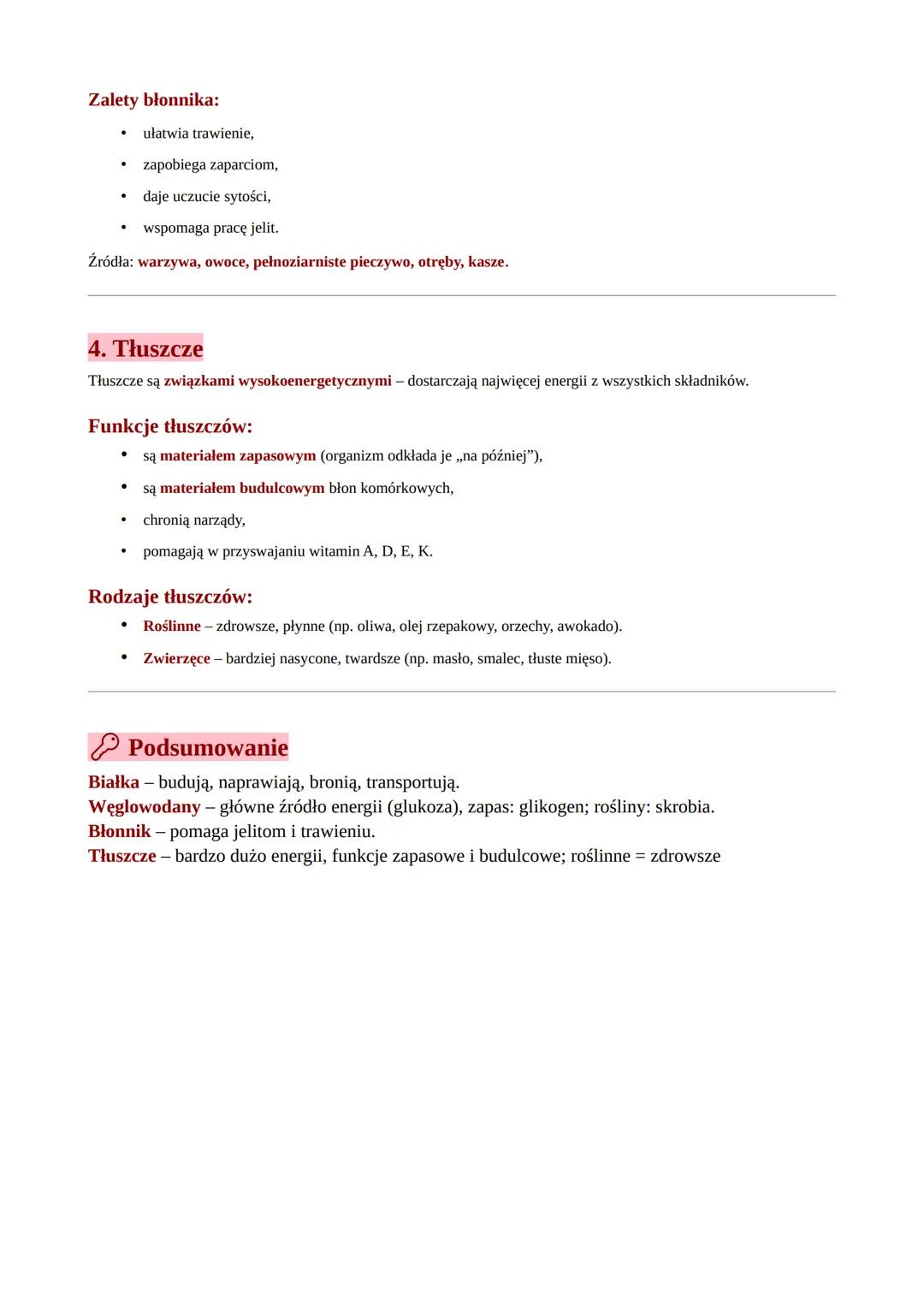 # Pokarm – budulec i źródło energii

1. Białka

Funkcje białek:

*   Budują ciało (mięśnie, skóra, włosy).
*   Naprawiają uszkodzenia tkanek
