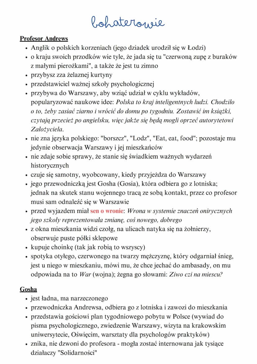 Olga Tokarczuk
konwencja
realistyczna i
oniryczna
●
profesor Andrewes
warszawie
●
●
opowiadanie
stan wojenny
Źródło: Wikipedia
we
че
7170
st