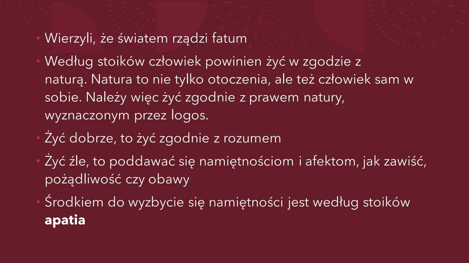 STOIZM, EPIKUREIZM I
SCEPTYCYZM
Ogólne informacje STOICY Założyciel i przedstawiciele
Szkołę stoicką założył Zenon z Kition
Mimo zgłębiania 