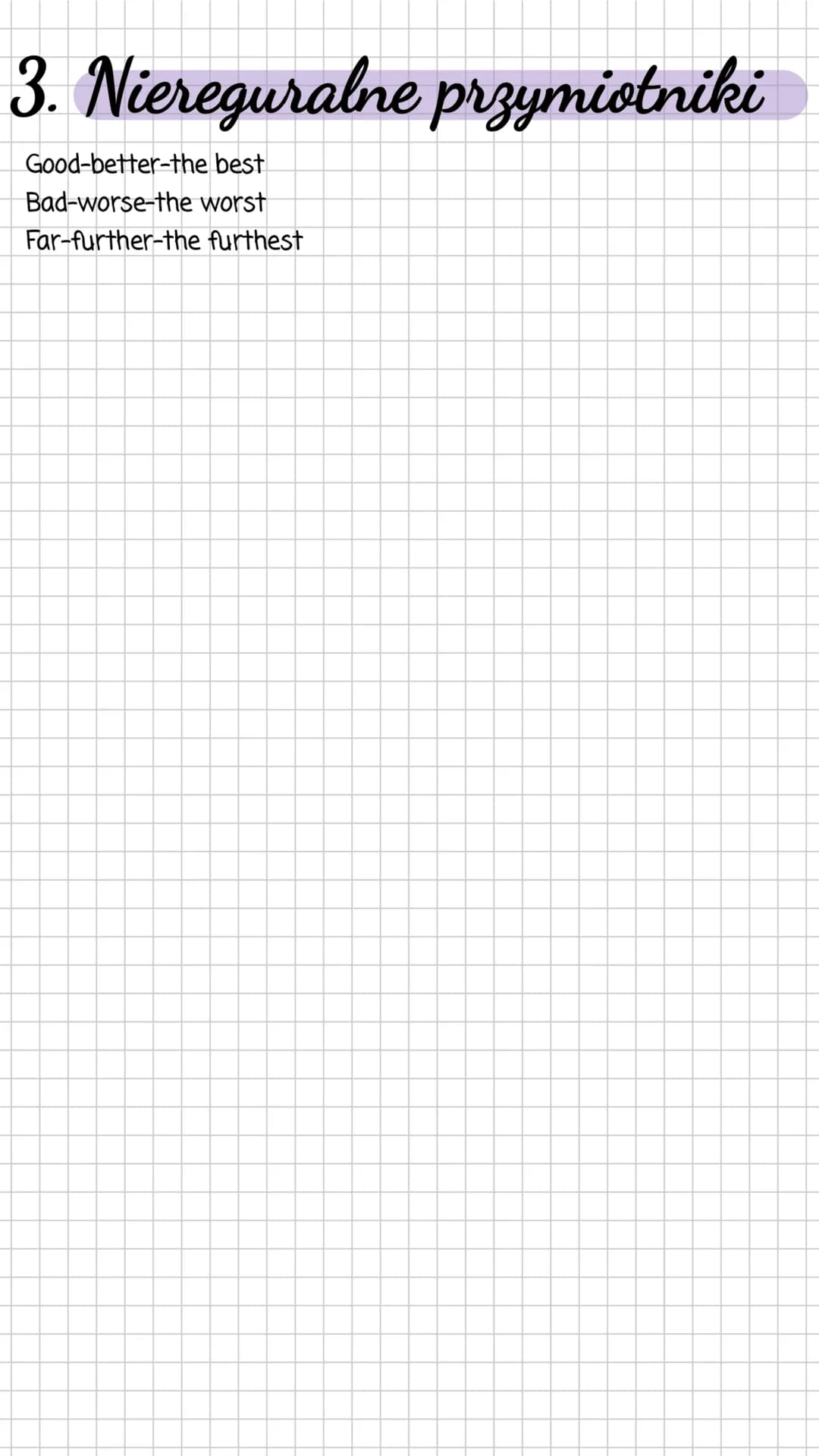 Stopniowanie przymiotników
Adjective-Przymiotnik
1. Przymiotniki krótkie
(jednosylabowe i niektóre dwusylabowe)
Comparative
(stopień wyższy)
