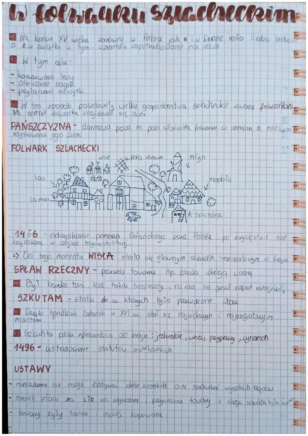 Życie w Folwarku Szlacheckim - Historia Klasa 6