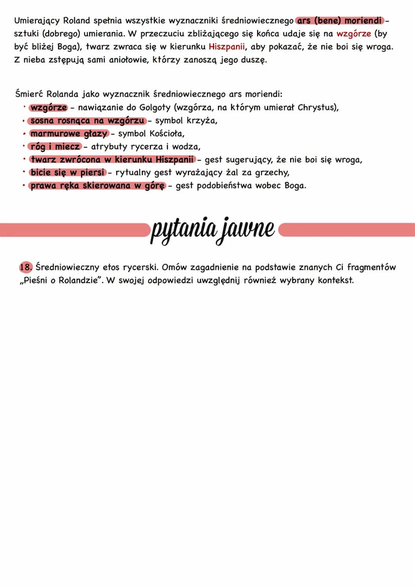 Prosir o Polandzie
gatunek
Jest to epos rycerski (należący do tzw. chansons de geste - pieśni o bohaterskich czynach),
charakterystyczne cec