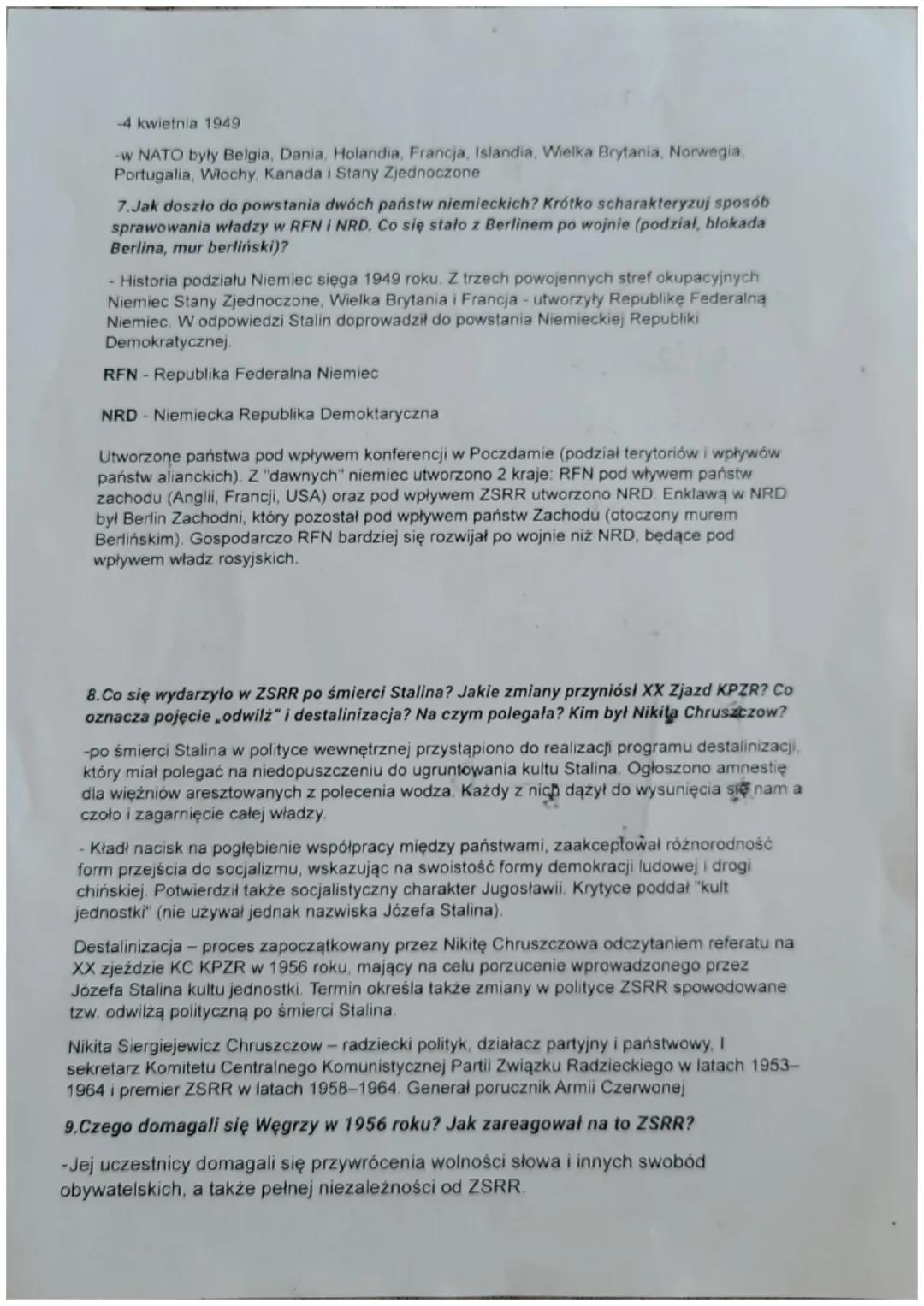 p1.Wymień społeczne, gospodarcze, polityczne skutki II wojny światowej
Polityczne:
- Zmiana układu sił politycznych w Europie
- Podział Euro